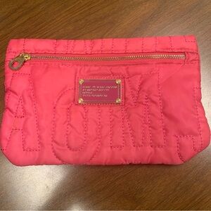Marc Jacobs Red Quilted Cosmetic Bag